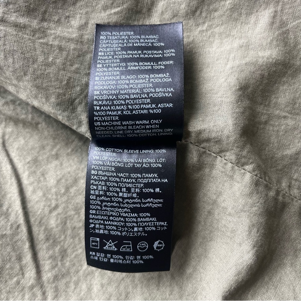 H&M Floral Utility Jacket Women’s Size 8 - Picture 12 of 15